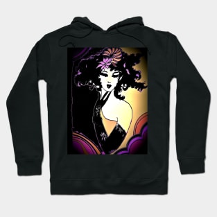 OP ART DARK FLAPPER DECO DESIGN POSTER Hoodie